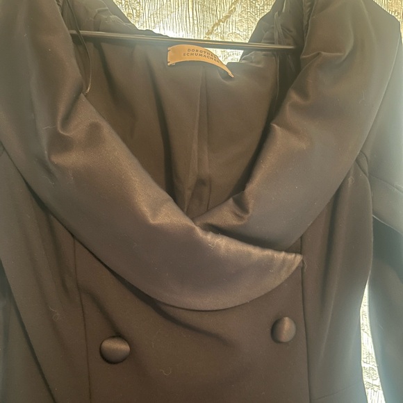 LIKE NEW Size 2 Dorothee Schumacher Emotional Essence Black Midi Dress w/POCKETS - Picture 3 of 9